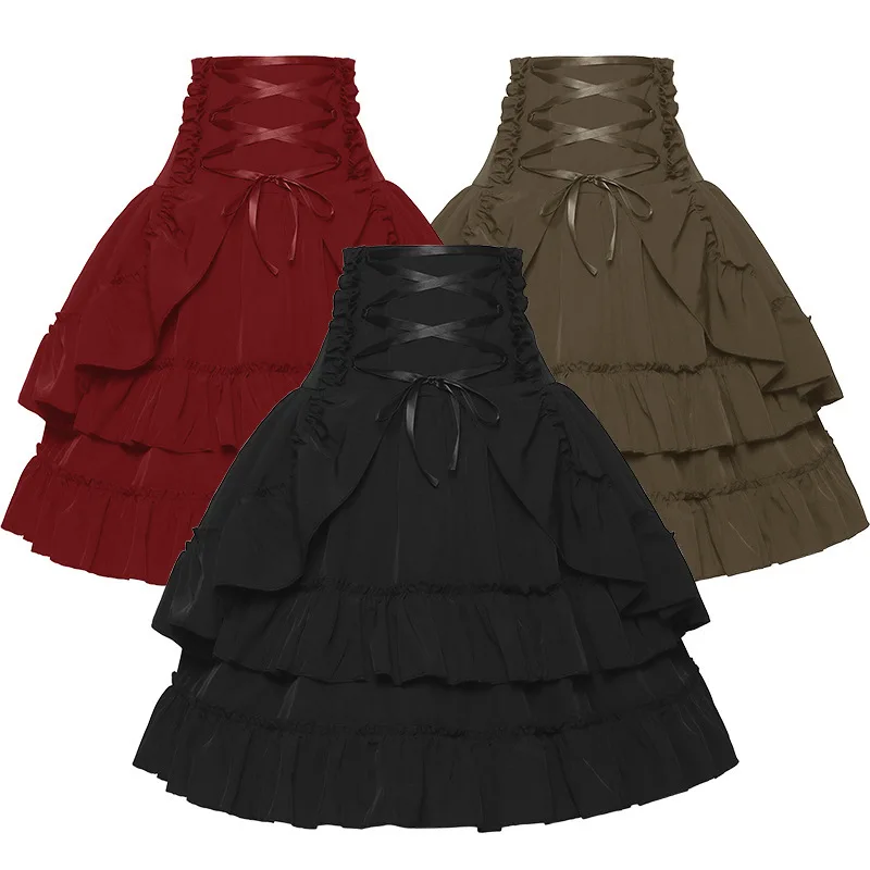 Summer Victorian Clothing - Viktorianischer Rock für Damen, mittelalterlicher Renaissance-Gericht,