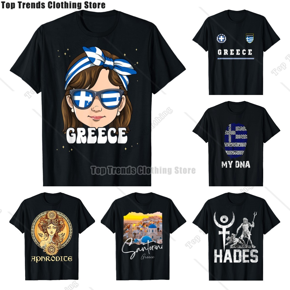 Summer Clothing For Greece - Vintage Griechenland Flagge Erbe Wurzeln griechischen