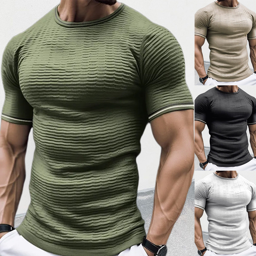 Crew Clothing Summer Jacket - Neuer Herren-Strickpullover mit Rundhalsausschnitt und kurzen