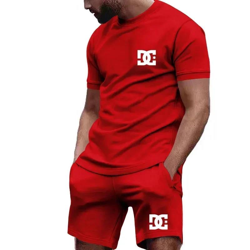 Summer Clothing Haul - Sommerliches neues Herren-Kurzarm-T-Shirt und atmungsaktive Shorts,