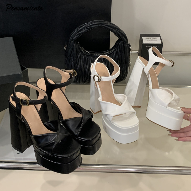 Summer Clothing Offers - Stern-Stil, modische Doppelplattform, Keile, Damen-Gladiator-Sandalen, Sommer,