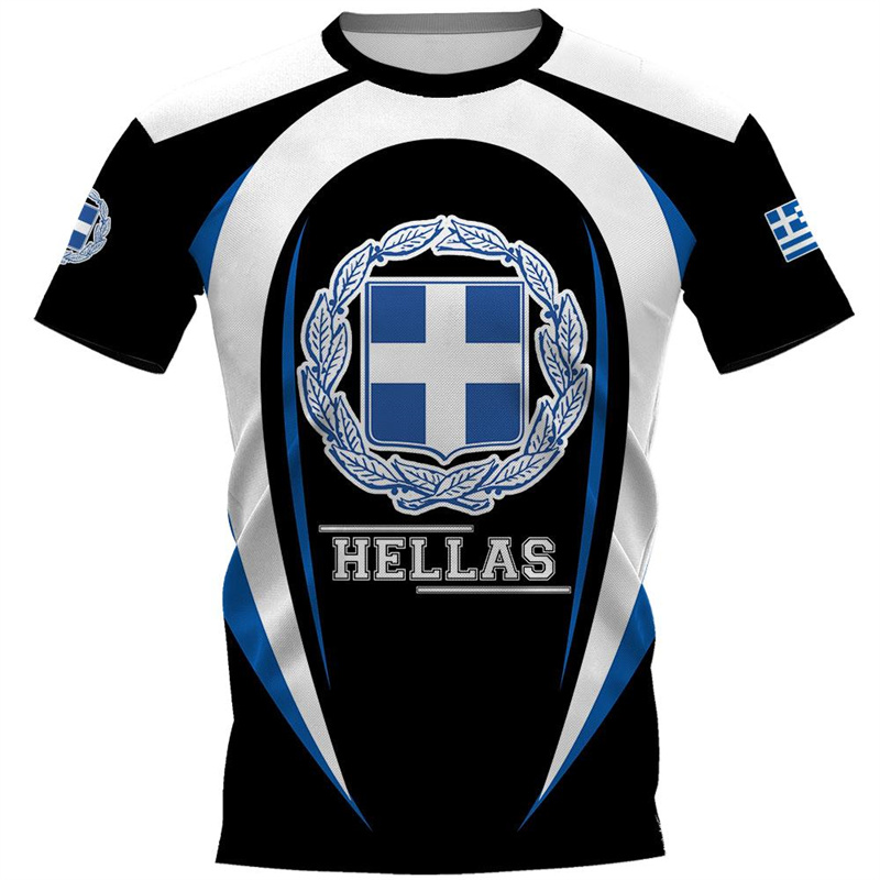 Summer Clothing For Greece - Hellas Totem Griechenland Emblem Grafik T-Shirt