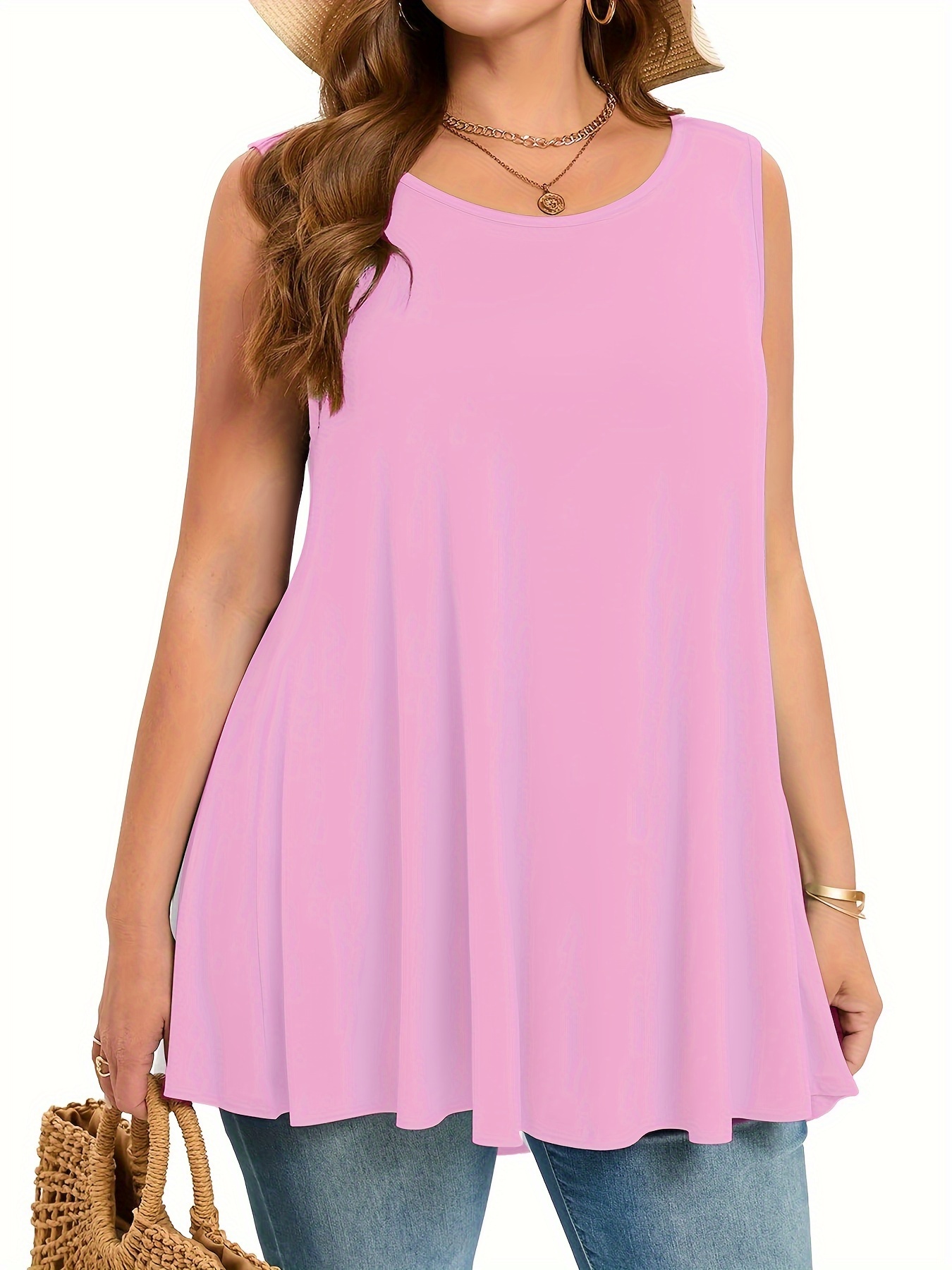 Einfaches, solides Tanktop in  – Summer Clothing Styles For Women Bewertung und Preis