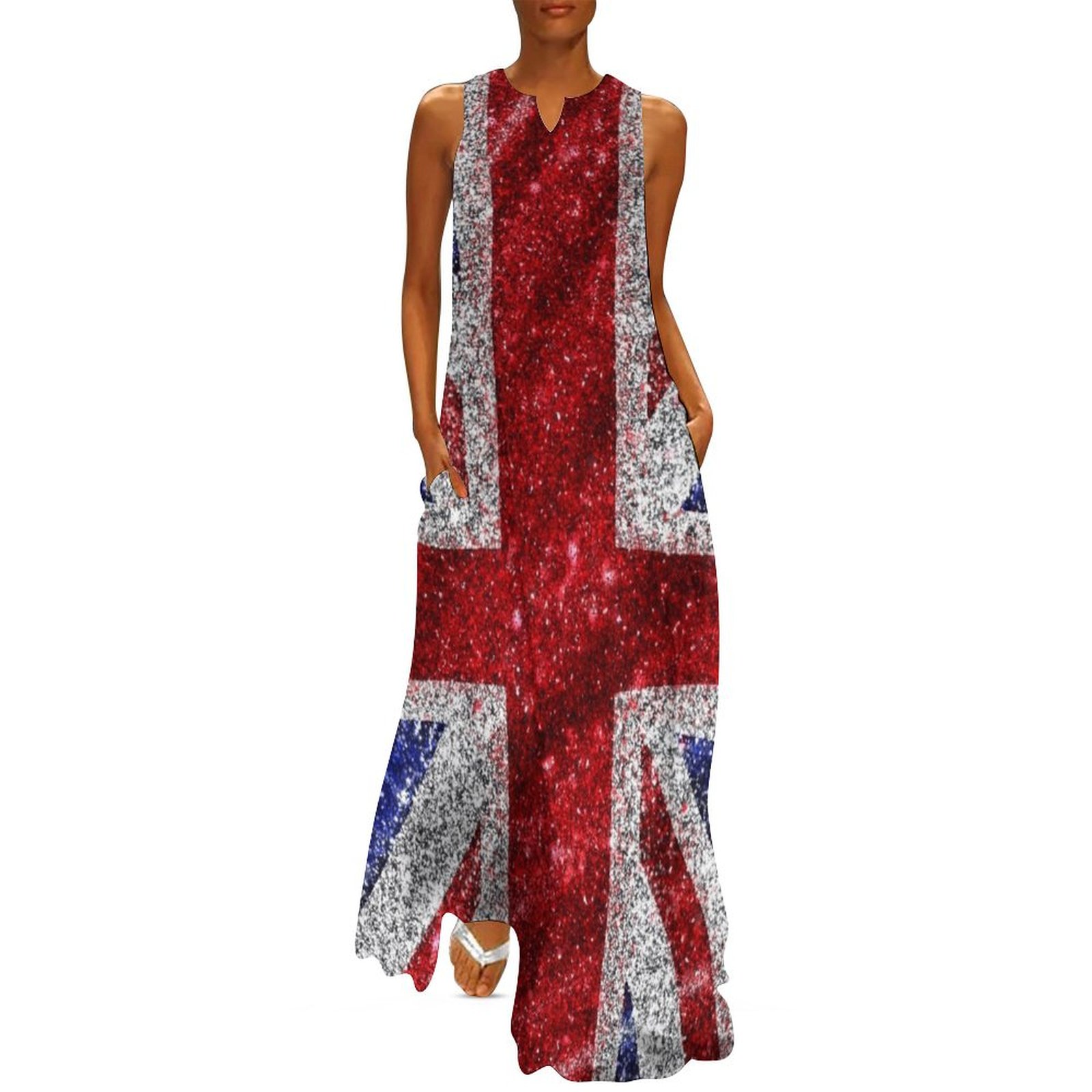 Faux Glitter Union Jack Flag U – Womens Summer Clothing Uk Bewertung und Preis