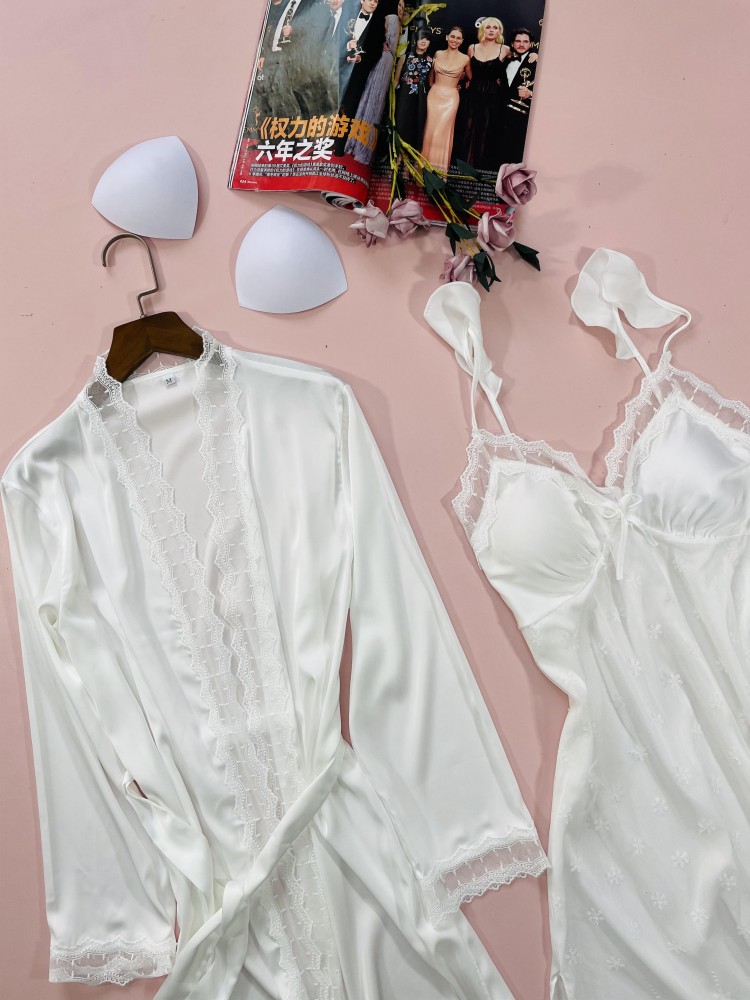 2PCS Nighty & Robe Anzug Satin – Summer House Clothing Bewertung und Preis