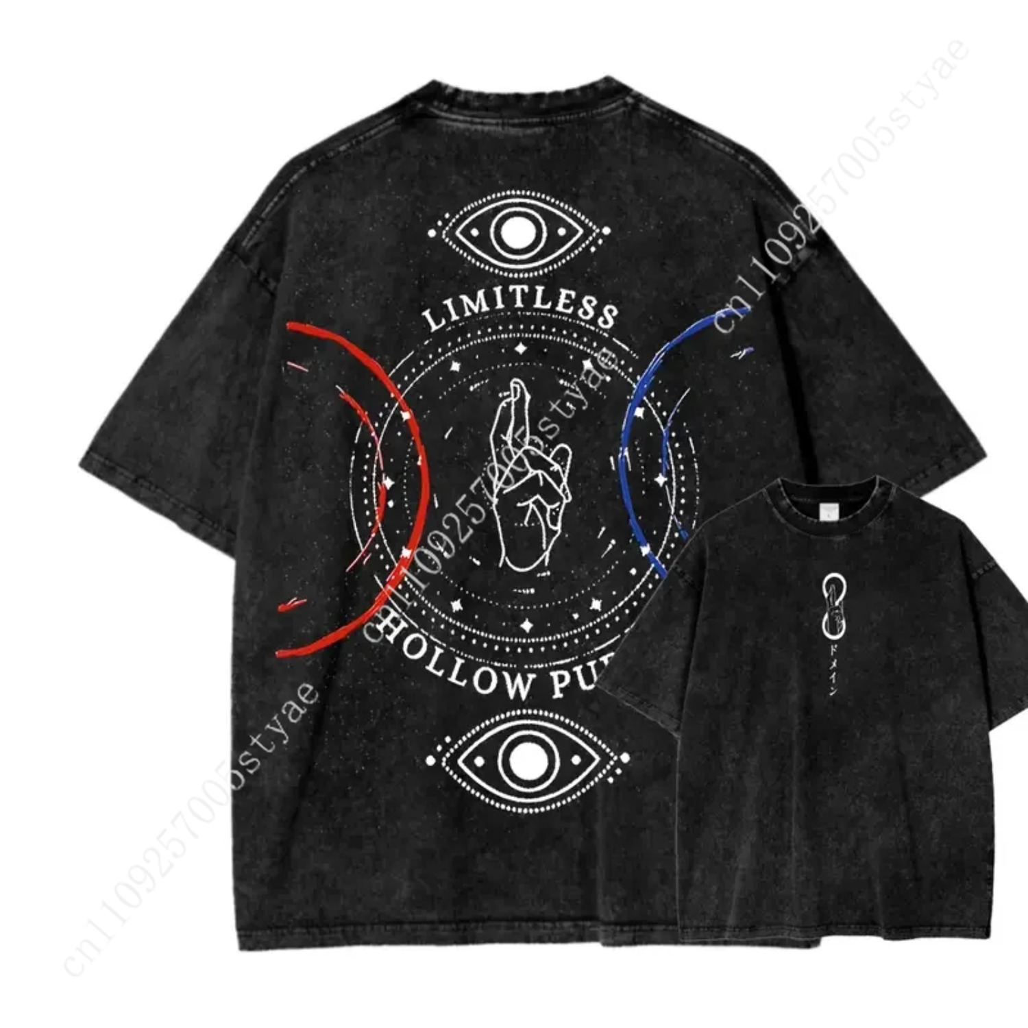 Anime Gojo Satoru Print T-Shir – Summer Quilt Bewertung und Preis