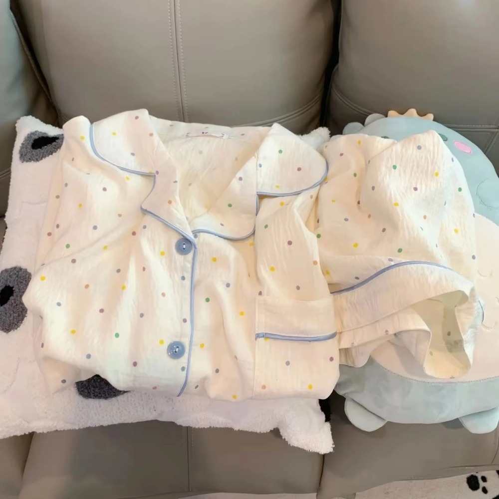 Bedruckter Polka-Dot Damen-Pyj – Summer House Clothing Bewertung und Preis