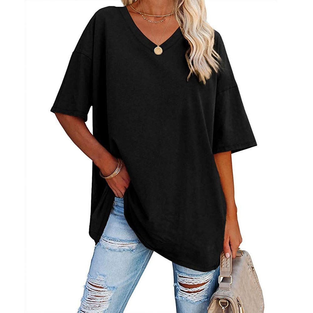 Damen-Oberteil mit lockerem V- – Summer Clothing Amazon Bewertung und Preis
