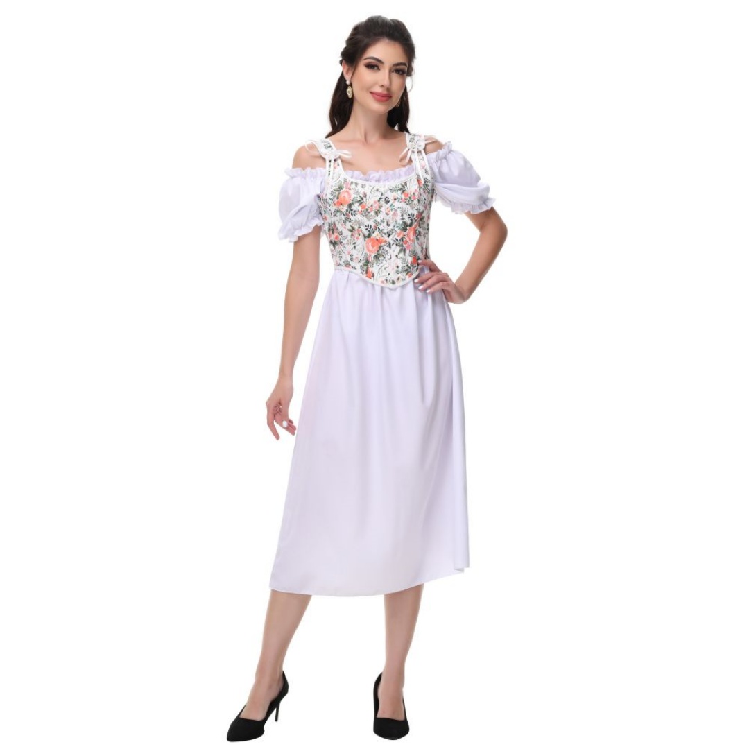 Sommer Weiß Baumwolle Solide S – Summer Victorian Clothing Bewertung und Preis