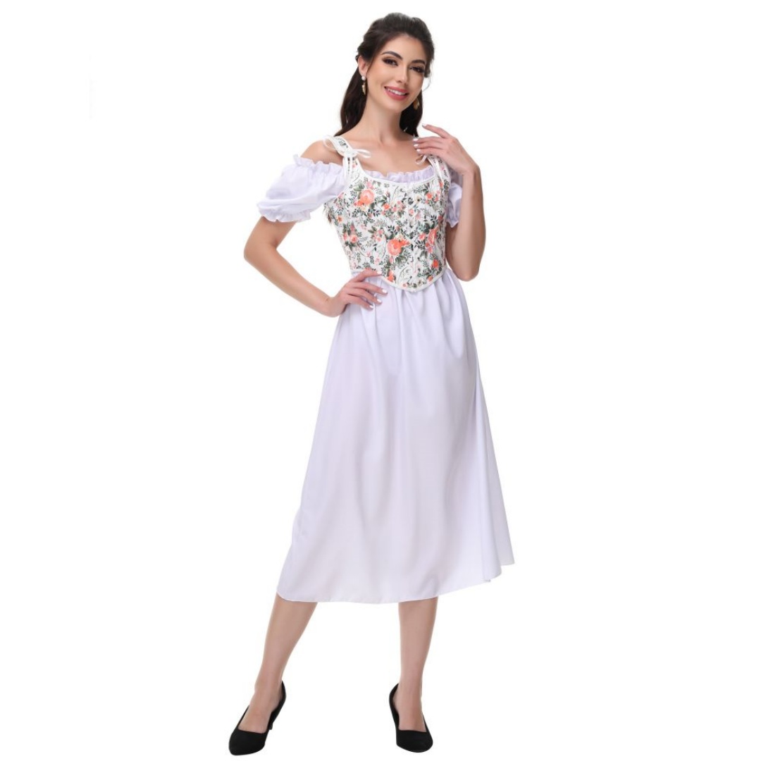 Sommer Weiß Baumwolle Solide S – Summer Victorian Clothing Bewertung und Preis