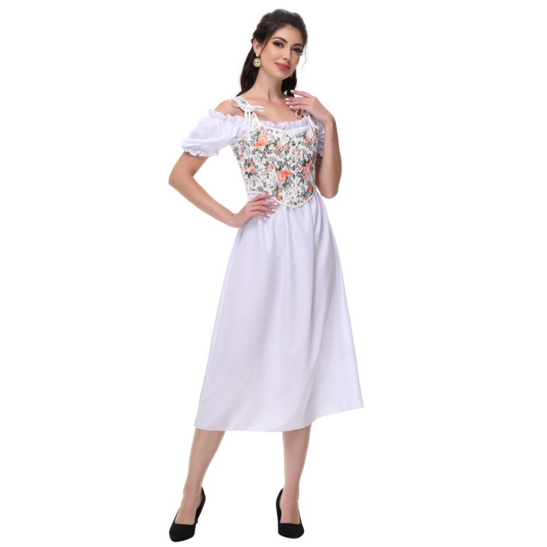 Sommer Weiß Baumwolle Solide S – Summer Victorian Clothing Bewertung und Preis