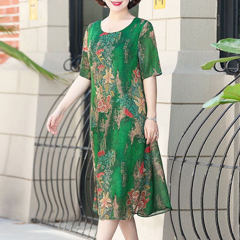 Mode unregelmäßige Midi-Kleid  – Summer Clothing For 60 Year Old Woman Bewertung und Preis