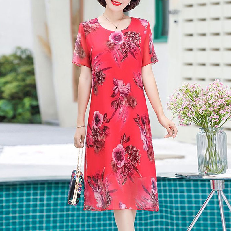 Mode unregelmäßige Midi-Kleid  – Summer Clothing For 60 Year Old Woman Bewertung und Preis